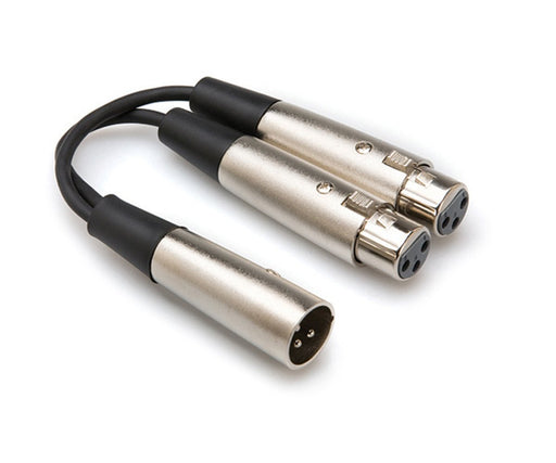 Hosa Y Cable, Dual XLR3F to XLR3M - Rock and Soul DJ Equipment and Records