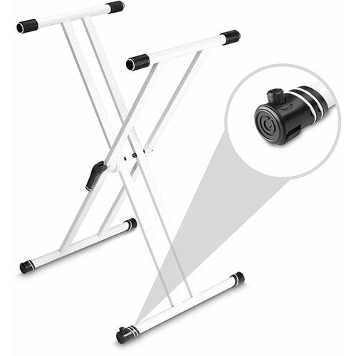 Gravity Stands KSX 2W X-Form Double-Braced Keyboard Stand (White) GKSX2W