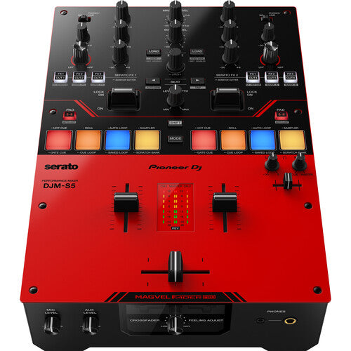 Pioneer DJ DJM-S5 2-Channel DJ Battle Mixer + Decksaver Dust Cover