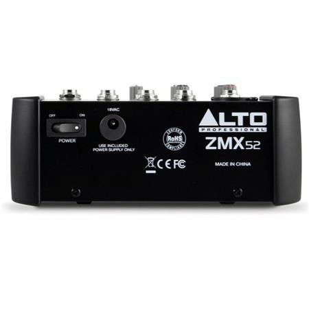 Alto Professional ZEPHYR ZMX52 5-Channel Compact Audio Mixer - Rock and Soul DJ Equipment and Records