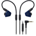 Audio-Technica Consumer ATH-LS50iSNV In-Ear Headphones with In-Line Mic and Control (Navy Blue) - Rock and Soul DJ Equipment and Records