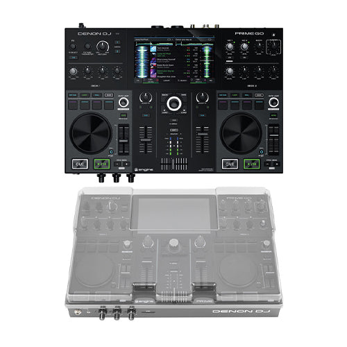 Denon DJ PRIME GO - Smart DJ Controller Console with 7" Touchscreen + Decksaver Dust Cover