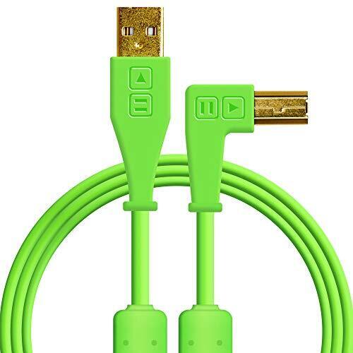 Chroma Cables: Audio Optimized USB Cables - Green Angled Cable