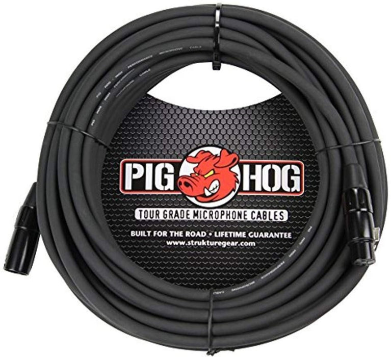 Pig Hog PHM100 8mm Microphone Cable, 100ft XLR