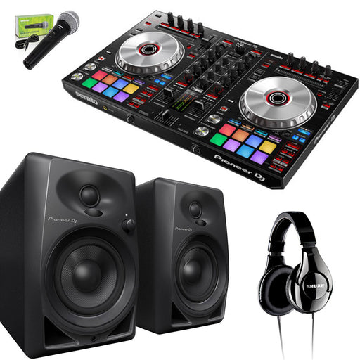 Pioneer DDJ-SR2 Controller + Shure SV100 Mic + Pioneer DM40 speaker and SRH240A headphones bundle - Rock and Soul DJ Equipment and Records