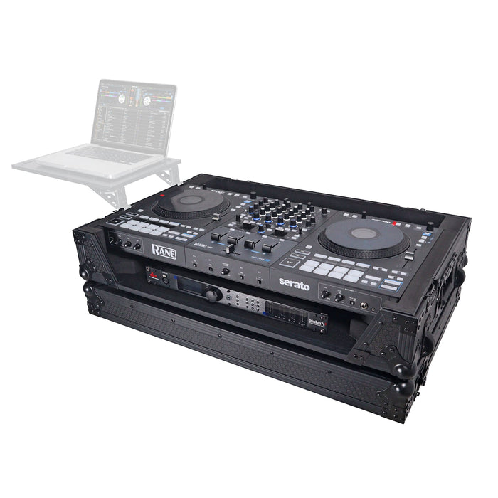 ProX XS-RANEFOURWBL Case For RANE Four DJ Controller w/ 1U Rack Space and Wheels