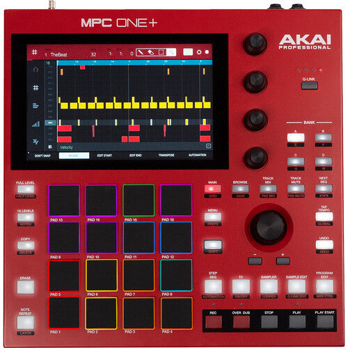 Akai Professional MPC One+ Standalone Music Production Center with Sampler and Sequencer (Red)