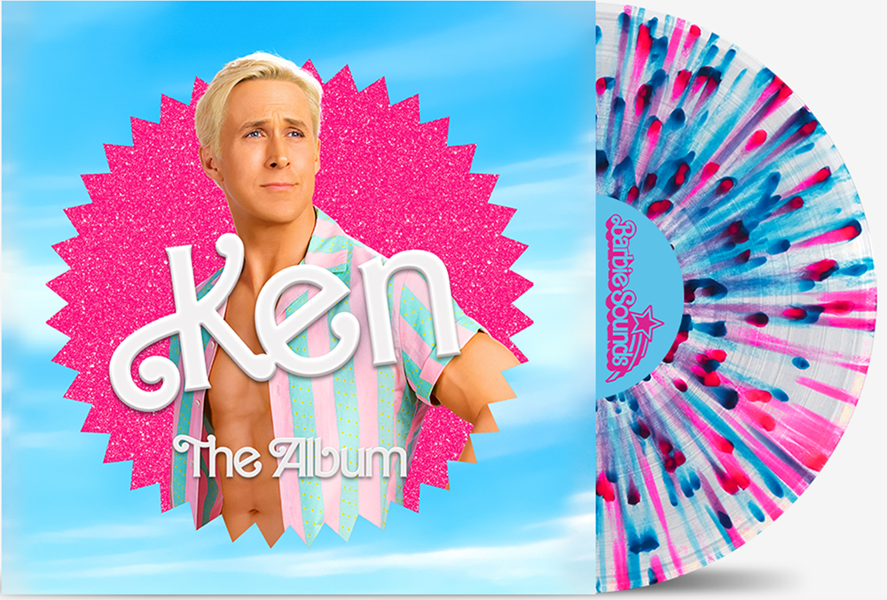 Various Artists Barbie the Album Ken Cover Clear With Pink/blue Splatter Vinyl [LP]