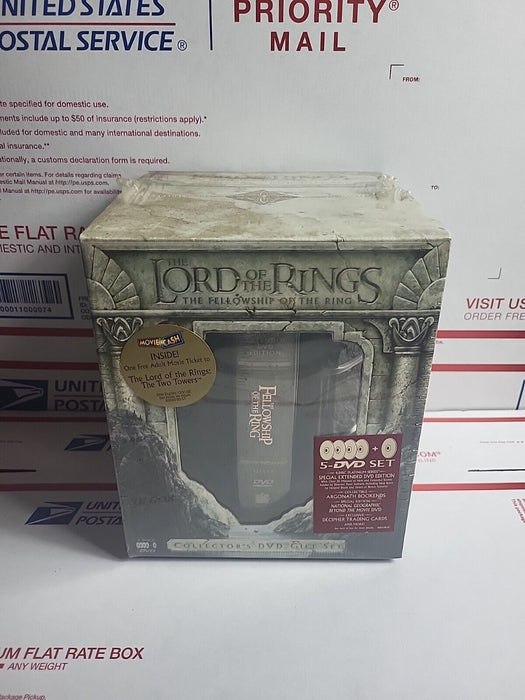 The Lord of the Rings: The Fellowship of the Ring (DVD, 2002, 5-Disc Set, Collectors Box Widescreen with Bookends)