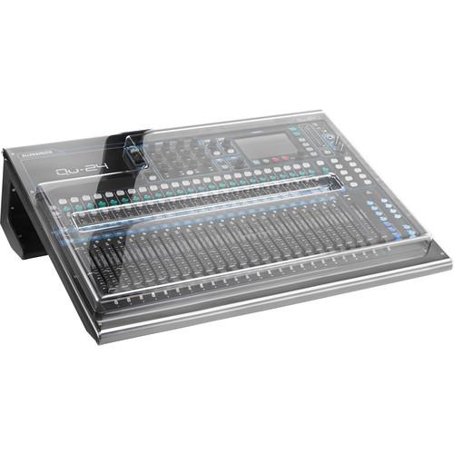 Decksaver Cover for Allen & Heath QU-24 Mixer (Smoked/Clear) - Rock and Soul DJ Equipment and Records