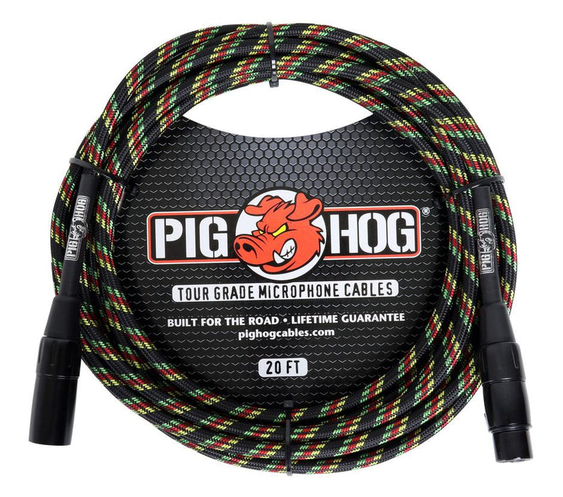 Pig Hog 20ft Woven XLR Microphone Cable