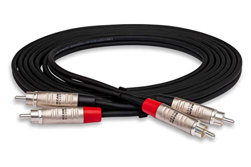 Hosa HRR-100X2 Pro Stereo Interconnect, Dual REAN RCA to Same, 100 ft