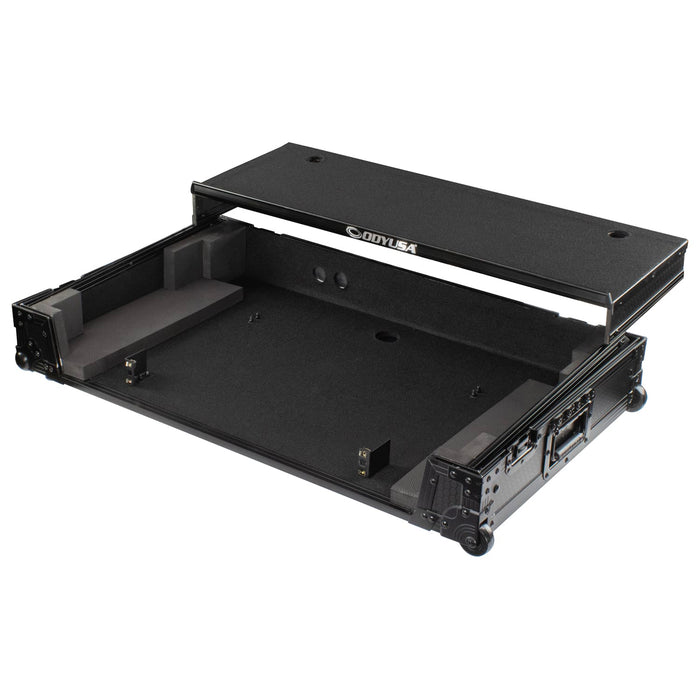 RANE FOUR I-Board Flight Case with Glide Style Laptop Platform and Wheels