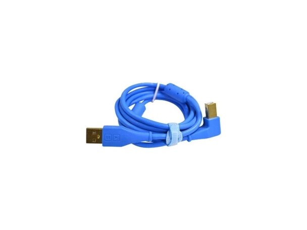 Chroma Cables: Audio Optimized USB Cables - Blue Angled Cable