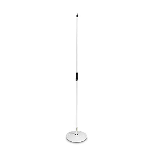 Gravity Microphone Stand, White, Adjustable Height (GMS23W)