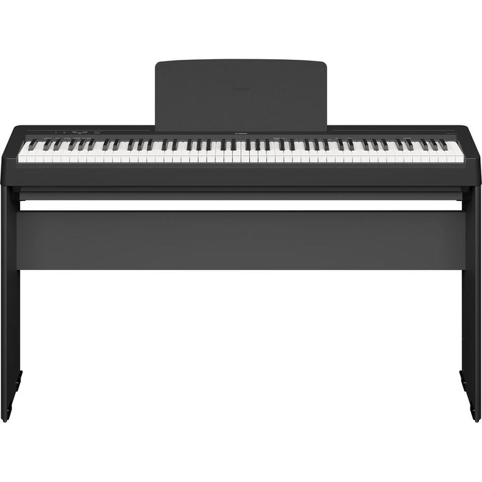 Yamaha P-143 88-Key Portable Digital Piano Black with Furniture Stand (L100B)
