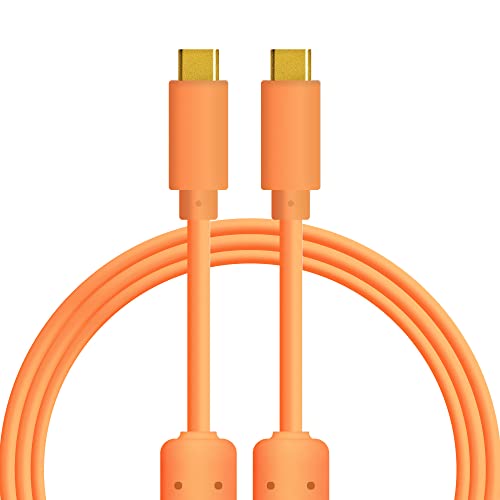 DJ TechTools Chroma Cables: Audio Optimized 1M USB-C to USB-C Cable (Orange)
