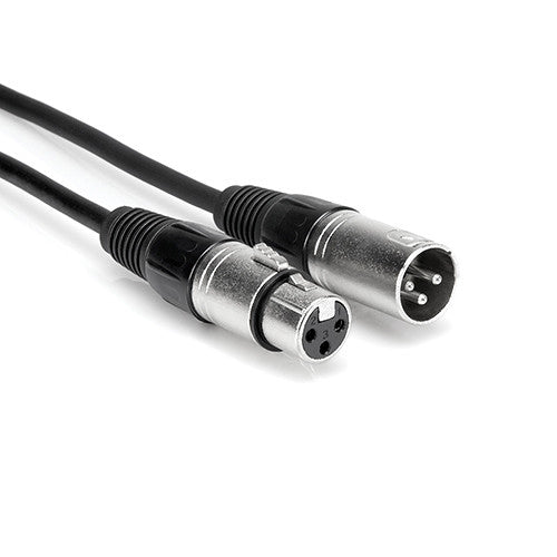 Hosa Technology 3-Pin XLR Male to 3-Pin XLR Female DMX512 Cable (25') - Rock and Soul DJ Equipment and Records