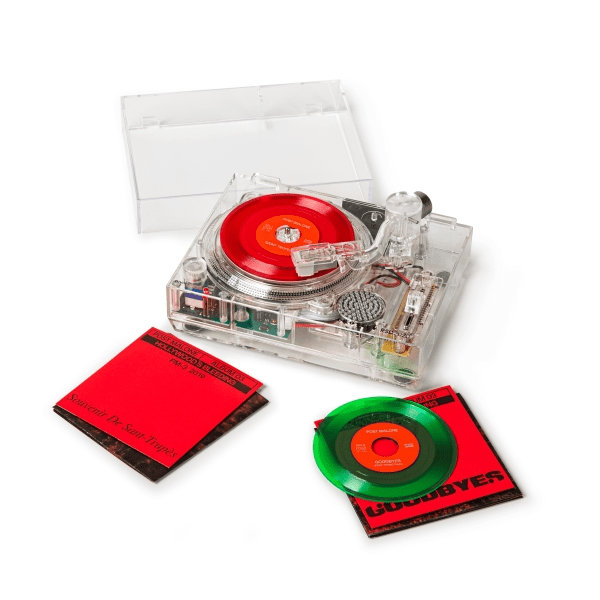Crosley RSD2020 Mini Turntable - Clear + Two 3" Post Malone records "Limited Ed." - Rock and Soul DJ Equipment and Records