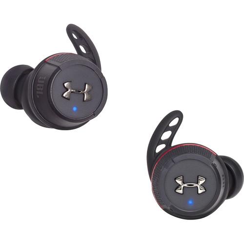 JBL Under Armour True Wireless Flash In-Ear Headphones (Black/Red) - Rock and Soul DJ Equipment and Records