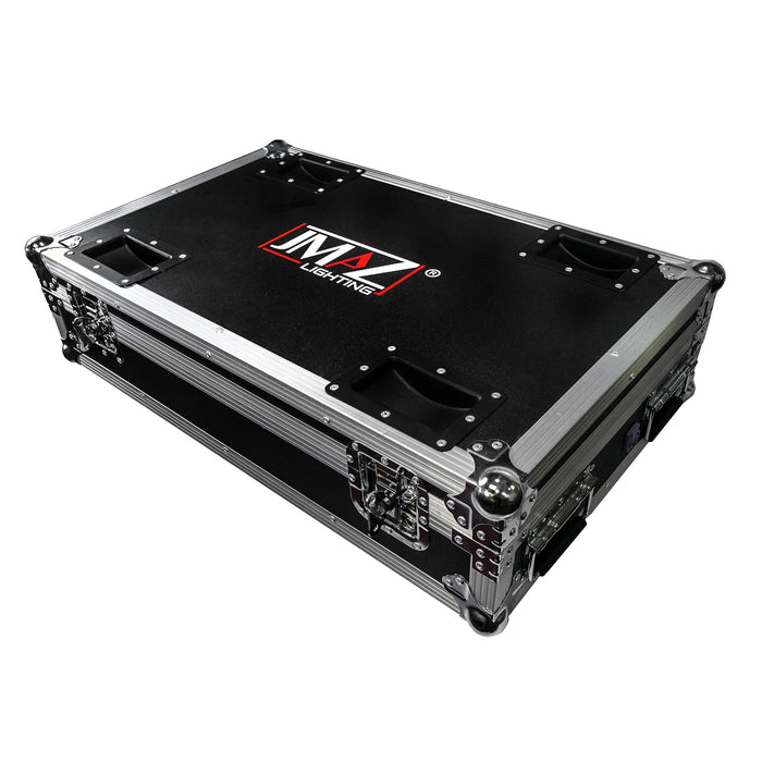 JMAZ JZ1004B 10-Pack Mad Par Hex 4S Battery-Powered RGBWA+UV LED Light w/ Road Case, Black