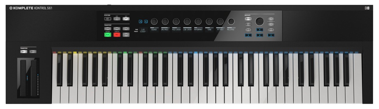 Native Instruments Komplete Kontrol S61 Keyboard - Rock and Soul DJ Equipment and Records