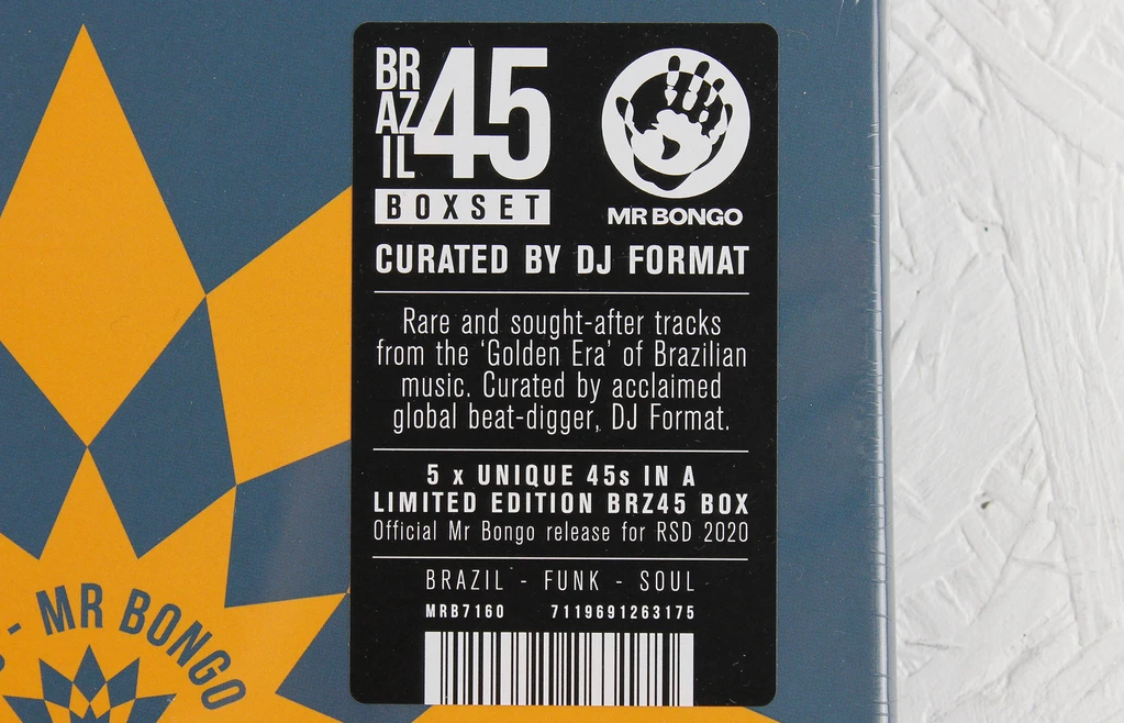 Various Artists - Brazil 45 Boxset Curated By DJ Format – 5 x 7" - Rock and Soul DJ Equipment and Records