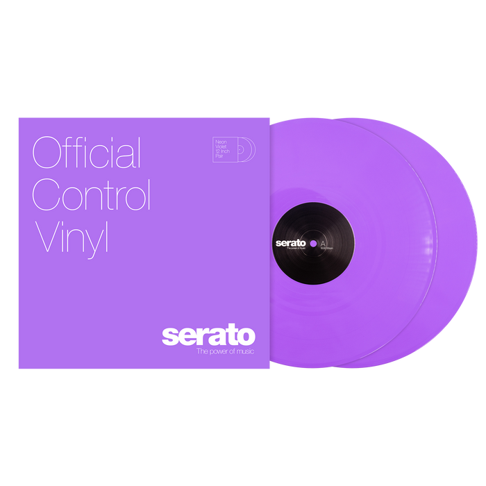 Serato 12"  Control Vinyl - NEON Series - VIOLET (Pair) - Rock and Soul DJ Equipment and Records