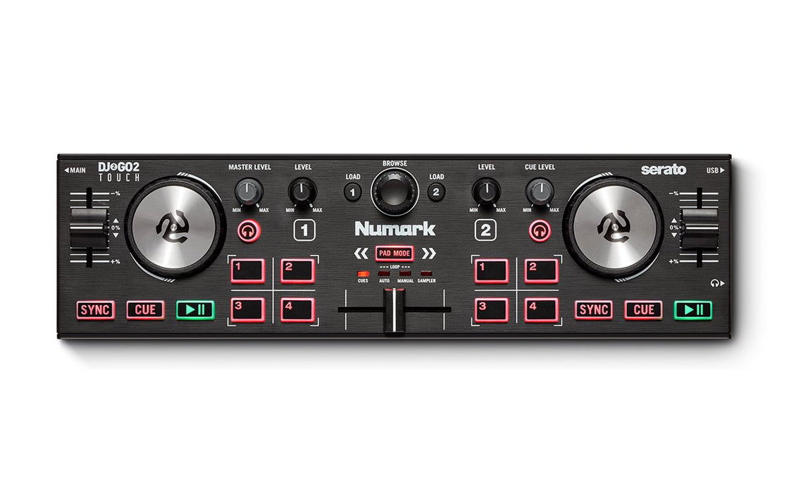 Numark DJ2GO2 Touch Pocket DJ Controller + ProX Case - Rock and Soul DJ Equipment and Records