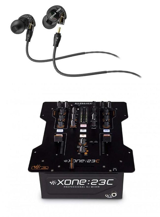 Allen & Heath XONE:23 DJ Mixer with Bonus M6 Pro Mee Audio Earbuds - Rock and Soul DJ Equipment and Records