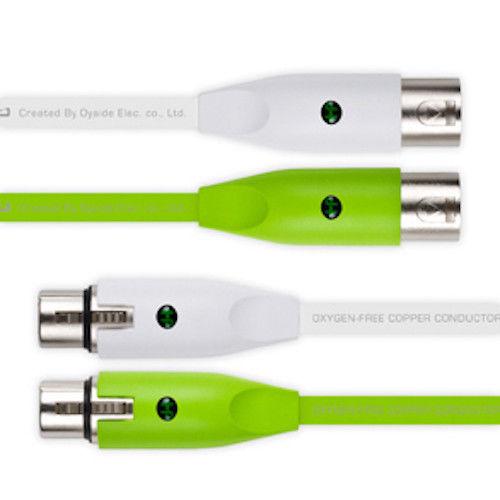 OYAIDE NEO Class B XLR Cable 2.0m - Green - Rock and Soul DJ Equipment and Records