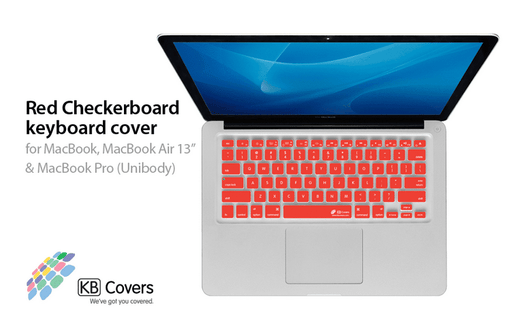 KB Covers Red Checkerboard Keyboard Cover for Mac - Rock and Soul DJ Equipment and Records