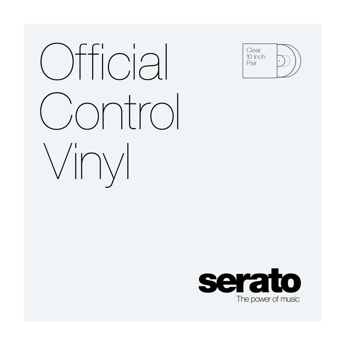 Serato 10" Control Vinyl (Pair, Clear) - Rock and Soul DJ Equipment and Records