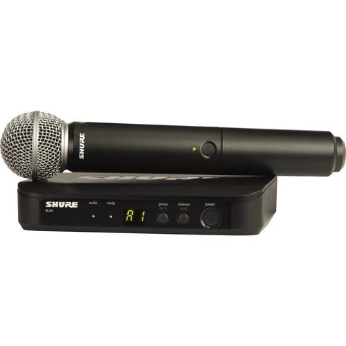 Shure BLX24/SM58 Wireless Handheld Microphone System with SM58 Capsule - Rock and Soul DJ Equipment and Records