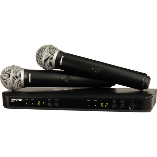 Shure BLX288/PG58 Dual Channel Handheld Wireless System - Rock and Soul DJ Equipment and Records