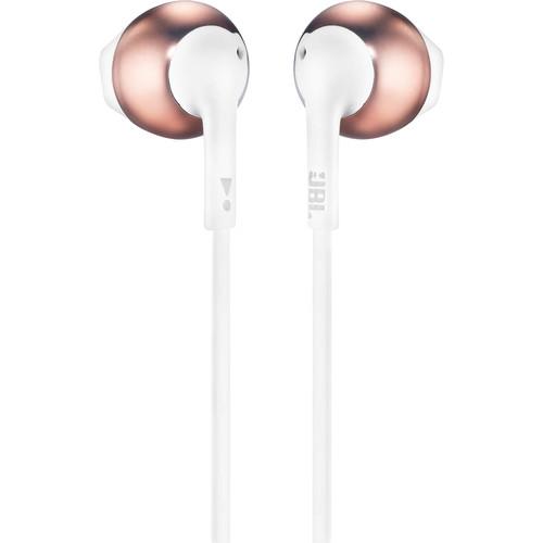 JBL T205 Earbud Headphones (Rose Gold) - Rock and Soul DJ Equipment and Records