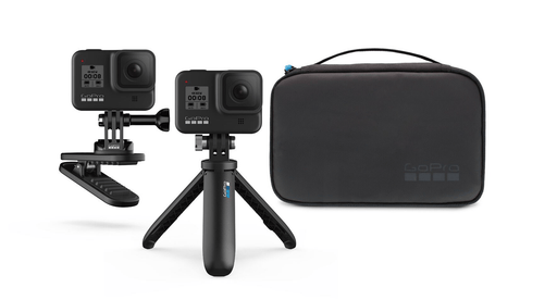 GoPro Travel Kit Includes Magnetic Swivel Clip, Shorty, and Compact Case - Rock and Soul DJ Equipment and Records
